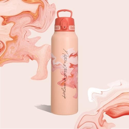 Thermosflasche UZSPACE Waldgrün Kinder 700ml Isolierte Edelstahl Trinkflasche 100% Auslaufsicher Outdoor Fitness Schule