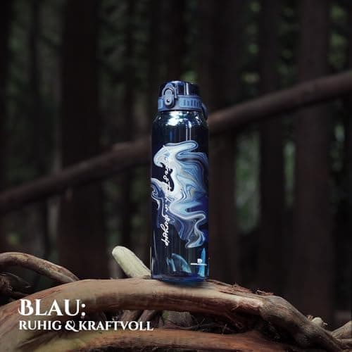 UZSPACE Kinder Trinkflasche 600ml - Sportlich, Auslaufsicher & Spülmaschinenfest zur Schule und Outdoor aktivarten für M