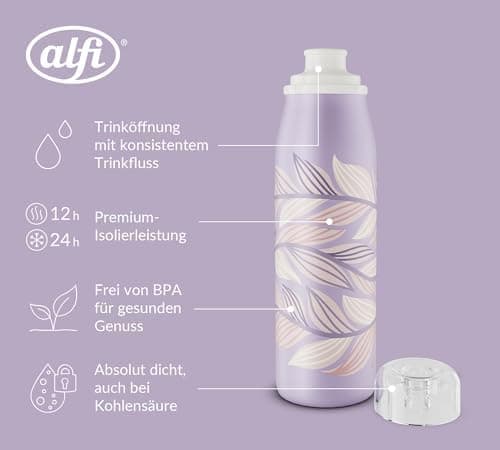ALFI Kids ISO BOTTLE 350ml - Idas Schule der Magischen Tiere - Isoliertrinkflasche Kinder Edelstahl - hält 12 Stunden he