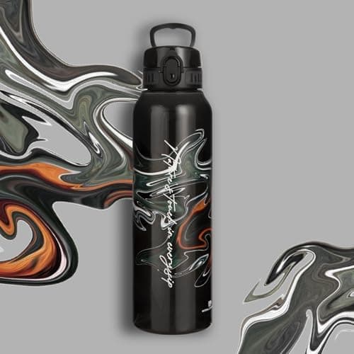 UZSPACE Kinder Trinkflasche 600ml - Sportlich, Auslaufsicher & Spülmaschinenfest zur Schule und Outdoor aktivarten für M