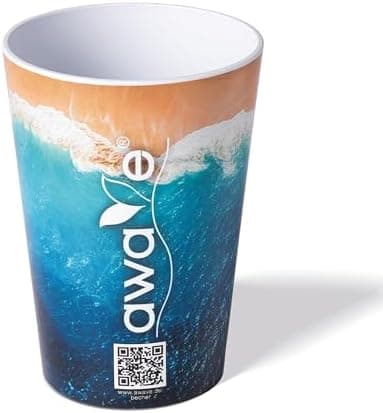 AWAVE Festival Becher Set multifunktional für Party- und Every-Day-Nutzung, 400 ml,-recycelbar, leicht und robust