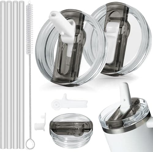 Sunshine Smile 40oz Auslaufsicherer Ersatzdeckel für Stanley Cup,ideal für Familien mitKindern und Freunde, bietet 2 Stü
