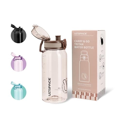 UZSPACE Kinder Trinkflasche 600ml - Sportlich, Auslaufsicher & Spülmaschinenfest zur Schule und Outdoor aktivarten für M
