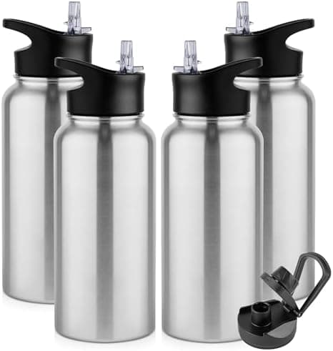 Edelstahl Trinkflasche 1.2L BPAfrei-Thermoskanne-Vakuum Doppelwandisolierung für Sport Campings-Reise-Kohlensäure Geeign