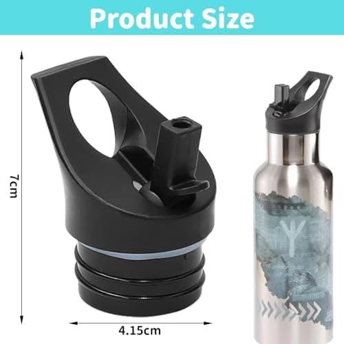 Trinkflasche strohhalm Ersatz-Deckel Set Edelstahl 500ml 750ml 1000ml