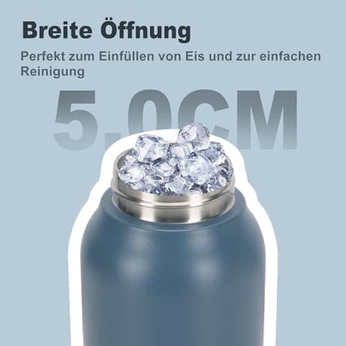 Thermosflasche UZSPACE Waldgrün Kinder 700ml Isolierte Edelstahl Trinkflasche 100% Auslaufsicher Outdoor Fitness Schule