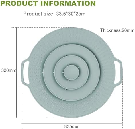 Überkochschutz & Spritzschutz aus Silikon für Universelle Topfdeckel – Kochen und Kochtiegel – BPA-frei, hitzebeständig