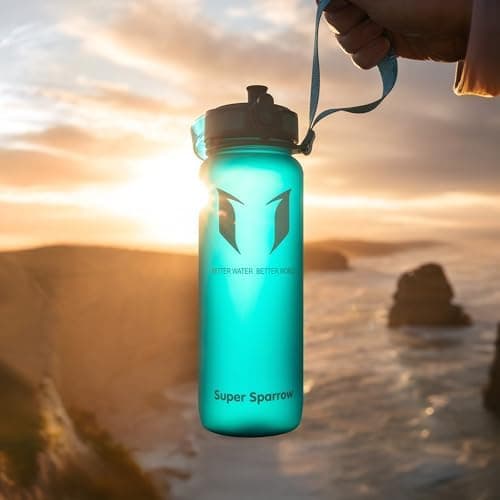 Super Sparrow BPA-frei Wasserflasche - 500ml - Ideale für Sport und Outdoor - Nachhaltig ClimatePartner certified
