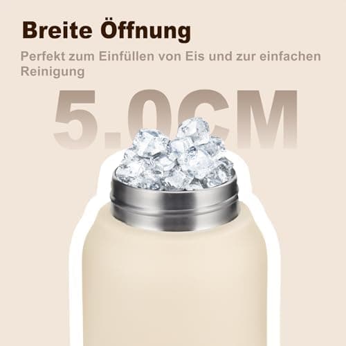 Thermosflasche UZSPACE Waldgrün Kinder 700ml Isolierte Edelstahl Trinkflasche 100% Auslaufsicher Outdoor Fitness Schule