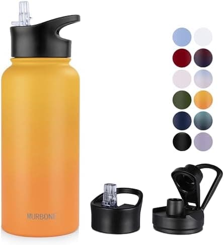 Edelstahl Trinkflasche 1.2L BPAfrei-Thermoskanne-Vakuum Doppelwandisolierung für Sport Campings-Reise-Kohlensäure Geeign