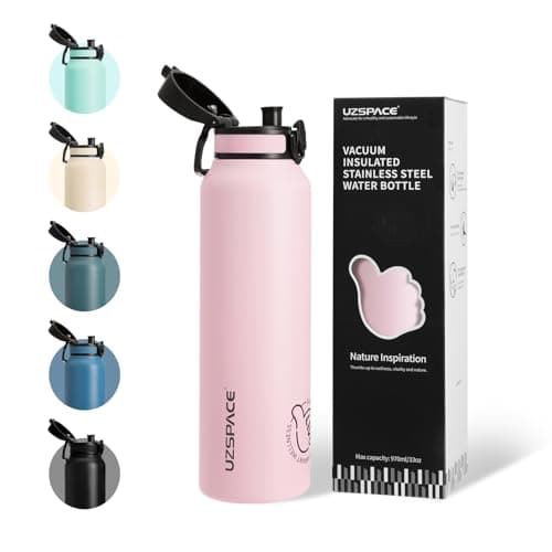 Thermosflasche UZSPACE Waldgrün Kinder 700ml Isolierte Edelstahl Trinkflasche 100% Auslaufsicher Outdoor Fitness Schule