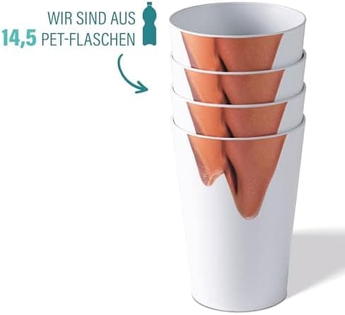 AWAVE Festival Becher Set multifunktional für Party- und Every-Day-Nutzung, 400 ml,-recycelbar, leicht und robust