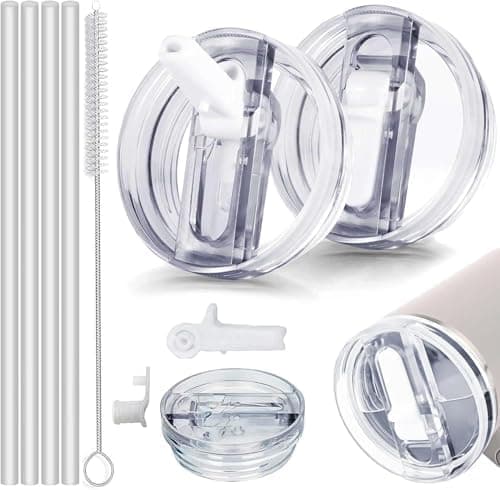 Sunshine Smile 40oz Auslaufsicherer Ersatzdeckel für Stanley Cup,ideal für Familien mitKindern und Freunde, bietet 2 Stü