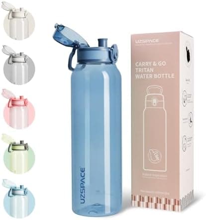 UZSPACE Kinder Trinkflasche 600ml - Sportlich, Auslaufsicher & Spülmaschinenfest zur Schule und Outdoor aktivarten für M