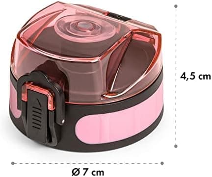 SCHMATZFATZ Trinkflaschen Ersatzdeckel, BPA-Freier Auslaufsicherer Verschluss für Sport-Trinkflaschen, Pink
| SCHMATZFA