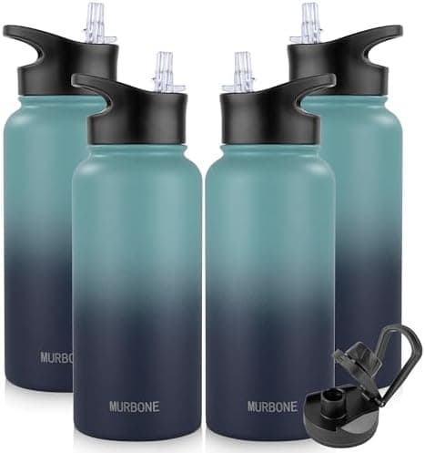 Edelstahl Trinkflasche 1.2L BPAfrei-Thermoskanne-Vakuum Doppelwandisolierung für Sport Campings-Reise-Kohlensäure Geeign