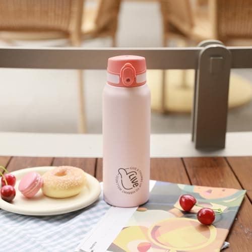 Thermosflasche UZSPACE Waldgrün Kinder 700ml Isolierte Edelstahl Trinkflasche 100% Auslaufsicher Outdoor Fitness Schule