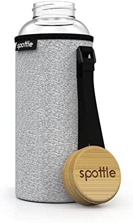Spottle® Edelstahl-Deckel für Glasflaschen - Ersatz für Liebhaber von Naturtrinken bei Ausritten und Wandern
| Spottle®
