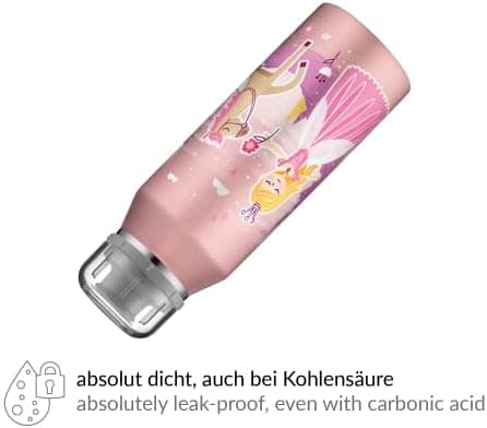 ALFI Kids ISO BOTTLE 350ml - Idas Schule der Magischen Tiere - Isoliertrinkflasche Kinder Edelstahl - hält 12 Stunden he