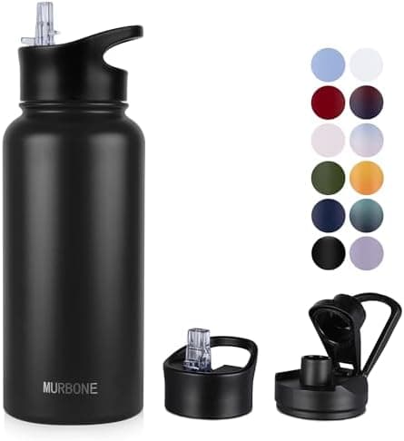 Edelstahl Trinkflasche 1.2L BPAfrei-Thermoskanne-Vakuum Doppelwandisolierung für Sport Campings-Reise-Kohlensäure Geeign