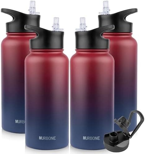 Edelstahl Trinkflasche 1.2L BPAfrei-Thermoskanne-Vakuum Doppelwandisolierung für Sport Campings-Reise-Kohlensäure Geeign