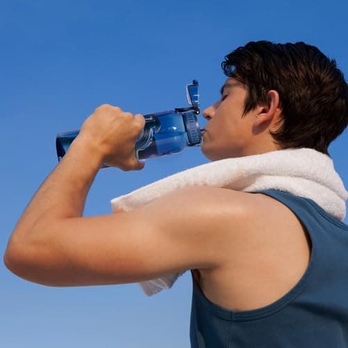 UZSPACE Kinder Trinkflasche 600ml - Sportlich, Auslaufsicher & Spülmaschinenfest zur Schule und Outdoor aktivarten für M