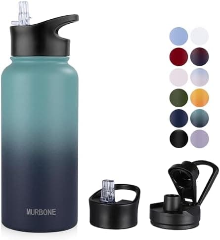 Edelstahl Trinkflasche 1.2L BPAfrei-Thermoskanne-Vakuum Doppelwandisolierung für Sport Campings-Reise-Kohlensäure Geeign