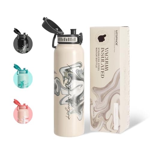 Thermosflasche UZSPACE Waldgrün Kinder 700ml Isolierte Edelstahl Trinkflasche 100% Auslaufsicher Outdoor Fitness Schule