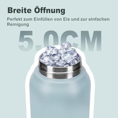 Thermosflasche UZSPACE Waldgrün Kinder 700ml Isolierte Edelstahl Trinkflasche 100% Auslaufsicher Outdoor Fitness Schule
