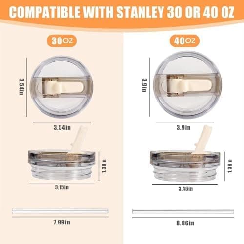 Sunshine Smile 40oz Auslaufsicherer Ersatzdeckel für Stanley Cup,ideal für Familien mitKindern und Freunde, bietet 2 Stü