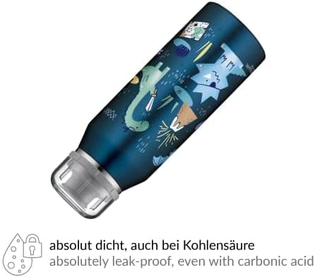 ALFI Kids ISO BOTTLE 350ml - Idas Schule der Magischen Tiere - Isoliertrinkflasche Kinder Edelstahl - hält 12 Stunden he