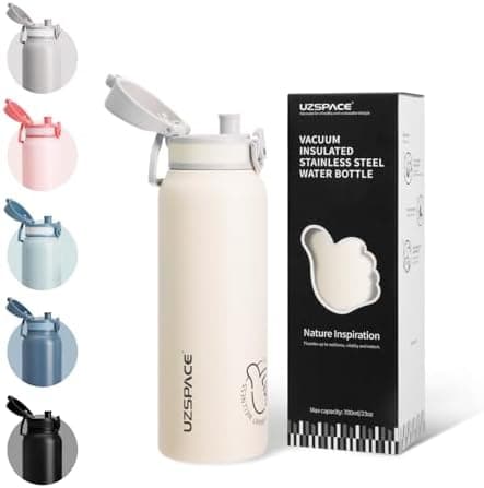 Thermosflasche UZSPACE Waldgrün Kinder 700ml Isolierte Edelstahl Trinkflasche 100% Auslaufsicher Outdoor Fitness Schule