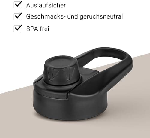 Vinsun Ersatz-Deckel Set für Edelstahl Trinkflaschen - Strohhalme passend 500ml/750ml/1000ml - auslaufsicher Reinigungsb