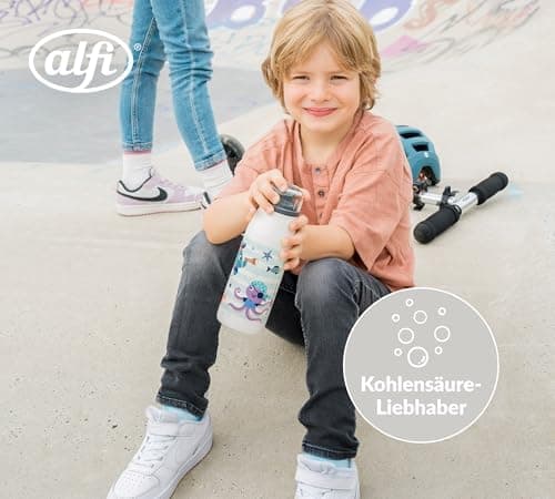 ALFI Kids ISO BOTTLE 350ml - Idas Schule der Magischen Tiere - Isoliertrinkflasche Kinder Edelstahl - hält 12 Stunden he