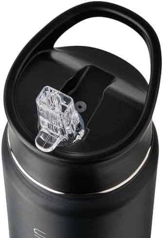 Vinsun Ersatz-Deckel Set für Edelstahl Trinkflaschen - Strohhalme passend 500ml/750ml/1000ml - auslaufsicher Reinigungsb
