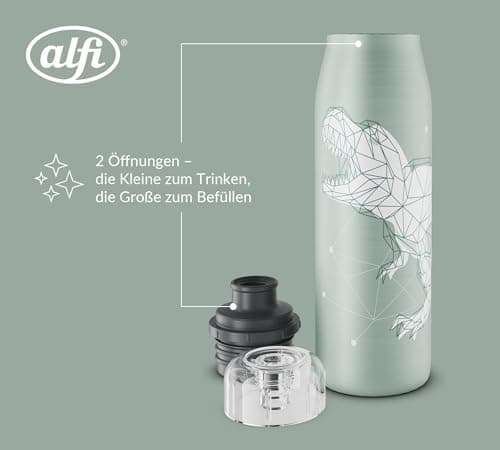 ALFI Kids ISO BOTTLE 350ml - Idas Schule der Magischen Tiere - Isoliertrinkflasche Kinder Edelstahl - hält 12 Stunden he