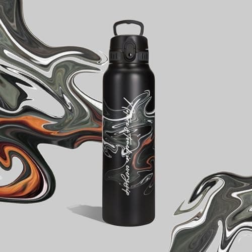 Thermosflasche UZSPACE Waldgrün Kinder 700ml Isolierte Edelstahl Trinkflasche 100% Auslaufsicher Outdoor Fitness Schule