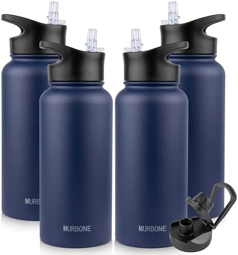 Edelstahl Trinkflasche 1.2L BPAfrei-Thermoskanne-Vakuum Doppelwandisolierung für Sport Campings-Reise-Kohlensäure Geeign