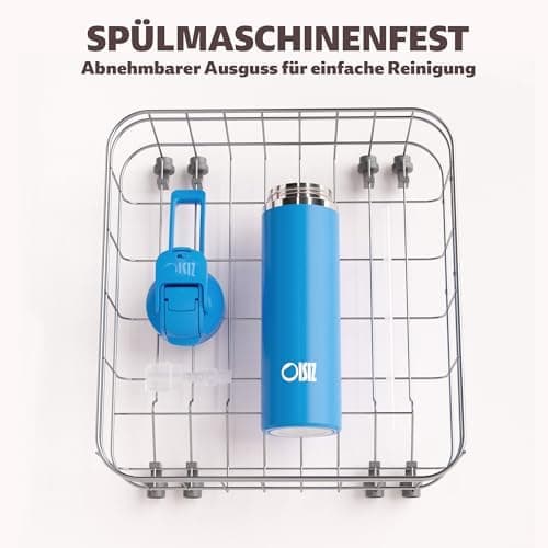OISIZ Isolierte Edelstahl Trinkflasche 720ml für Outdoor Aktivitäten und Sport 100% auslaufsicher mit Vakuum-Technologie