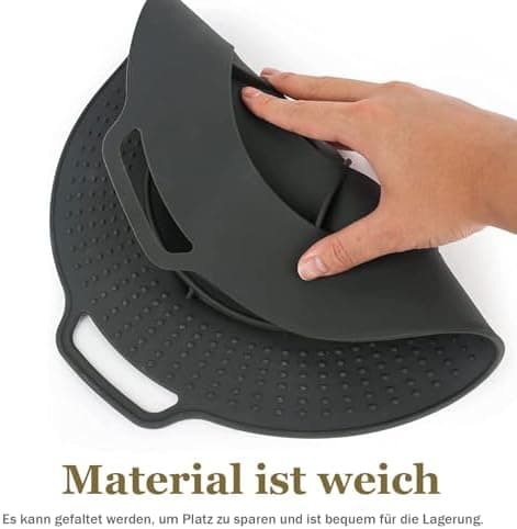 Überkochschutz & Spritzschutz aus Silikon für Universelle Topfdeckel – Kochen und Kochtiegel – BPA-frei, hitzebeständig