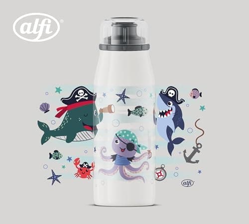 ALFI Kids ISO BOTTLE 350ml - Idas Schule der Magischen Tiere - Isoliertrinkflasche Kinder Edelstahl - hält 12 Stunden he