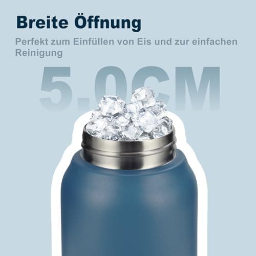 Thermosflasche UZSPACE Waldgrün Kinder 700ml Isolierte Edelstahl Trinkflasche 100% Auslaufsicher Outdoor Fitness Schule
