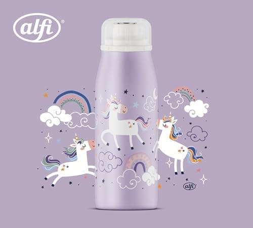 ALFI Kids ISO BOTTLE 350ml - Idas Schule der Magischen Tiere - Isoliertrinkflasche Kinder Edelstahl - hält 12 Stunden he