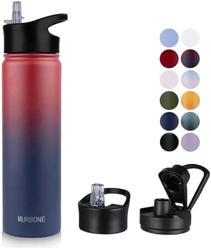 Edelstahl Trinkflasche 1.2L BPAfrei-Thermoskanne-Vakuum Doppelwandisolierung für Sport Campings-Reise-Kohlensäure Geeign