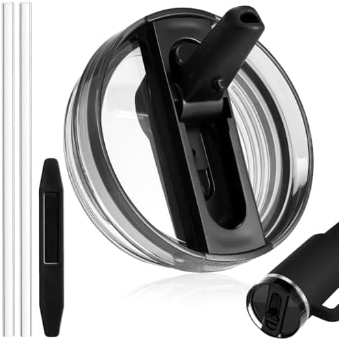 Stanley Cup Deckel Auslaufsicher Dicht + Stanley Flip Straw Deckel + 360°-Reinigung (A-Rose Quartz, 40oz/1.18L)  
Stanle