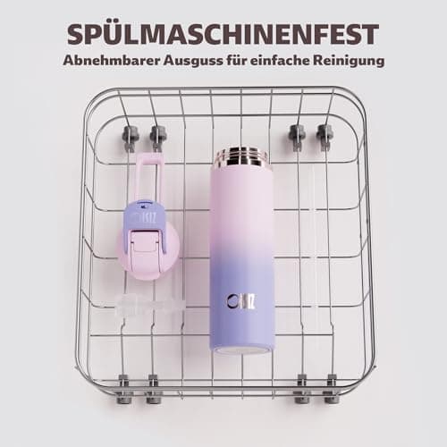 OISIZ Isolierte Edelstahl Trinkflasche 720ml für Outdoor Aktivitäten und Sport 100% auslaufsicher mit Vakuum-Technologie