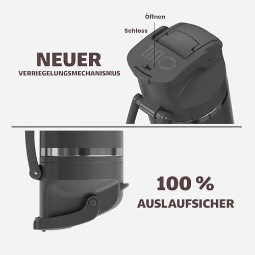 OISIZ Isolierte Edelstahl Trinkflasche 720ml für Outdoor Aktivitäten und Sport 100% auslaufsicher mit Vakuum-Technologie