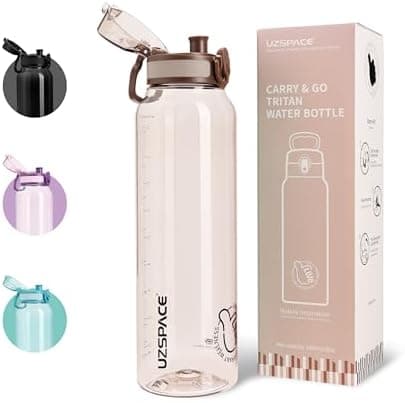 UZSPACE Kinder Trinkflasche 600ml - Sportlich, Auslaufsicher & Spülmaschinenfest zur Schule und Outdoor aktivarten für M