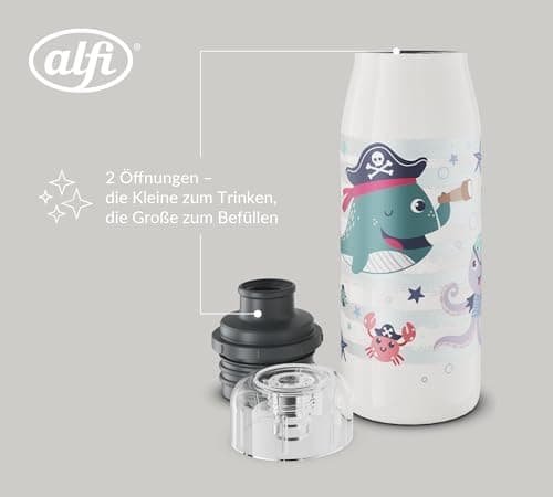 ALFI Kids ISO BOTTLE 350ml - Idas Schule der Magischen Tiere - Isoliertrinkflasche Kinder Edelstahl - hält 12 Stunden he