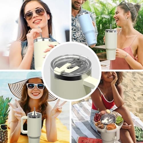 WATERSY To Go Cup Deckel 40oz Leck- und Proof-Resistant Isoliert Dicht für 8 cm Innendurchmesser